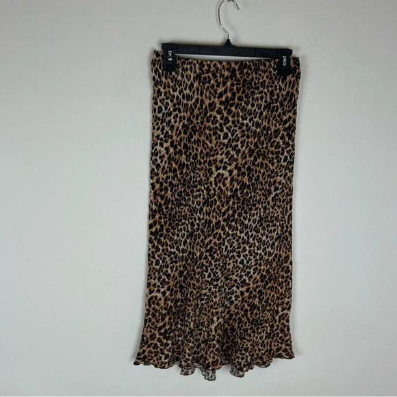 NANUSHKA Zarina Leopard Print Midi Skirt Size M - Picture 3 of 7